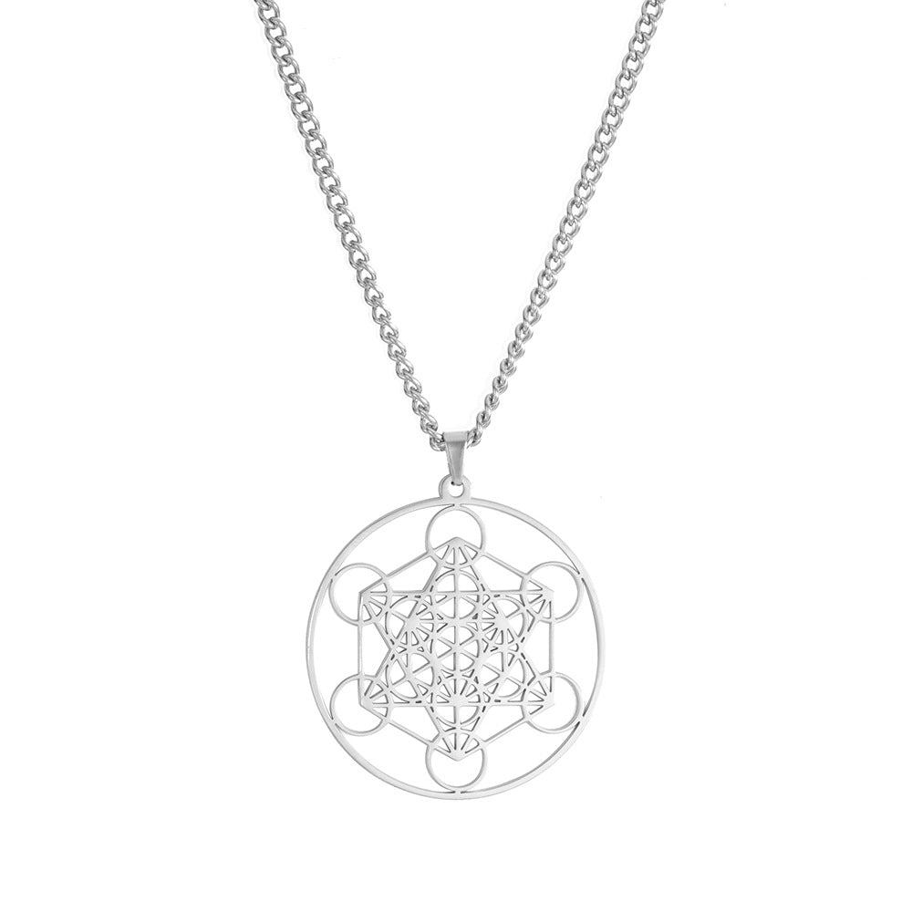 Metatron cube Sacred Geometry necklace - Balance and Harmony, Positive Energies, Sacred Knowledge