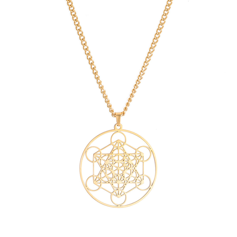Metatron cube Sacred Geometry necklace - Balance and Harmony, Positive Energies, Sacred Knowledge