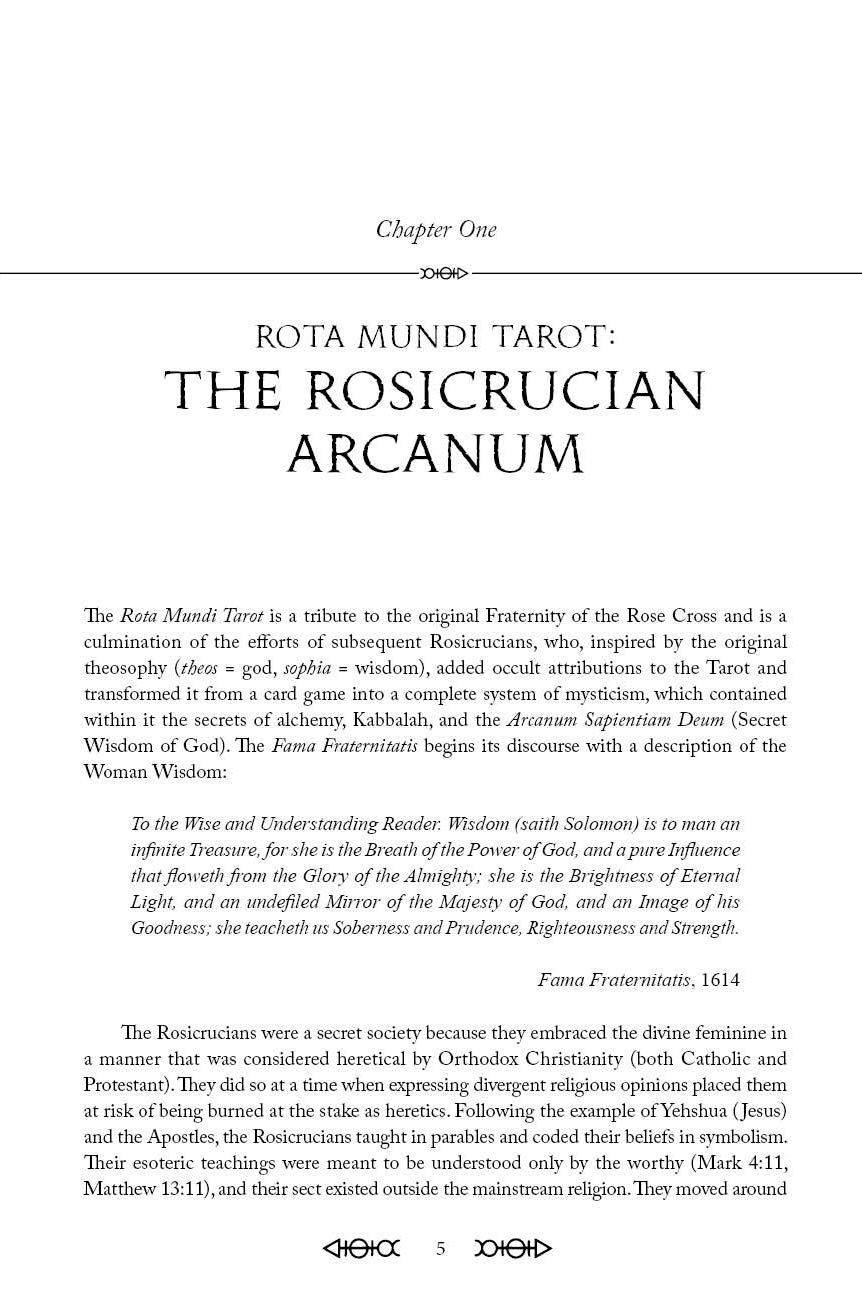 Rota Mundi Tarot: the Rosicrucian Arcanum
