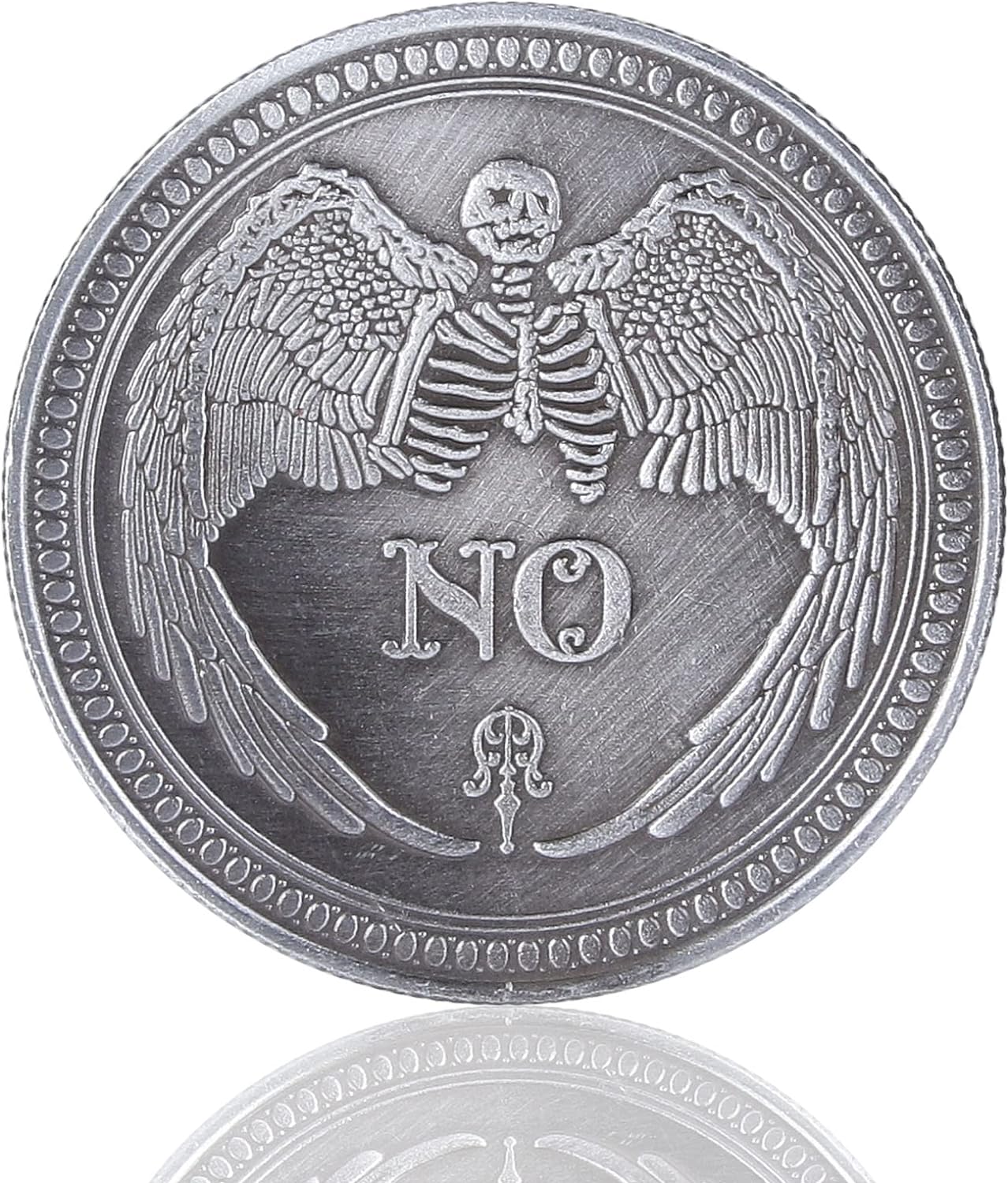 Yes No Coin Challenge Coin Decision Maker Coins Divination Gold Color or Silver Color | Occult | Witchcraft | Wicca | Spiritual | Altar Supplies | Metaphysical
