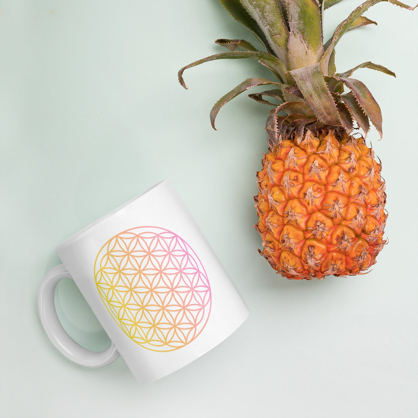 Flower of life - Seed of Life - Coffee mug - White glossy mug