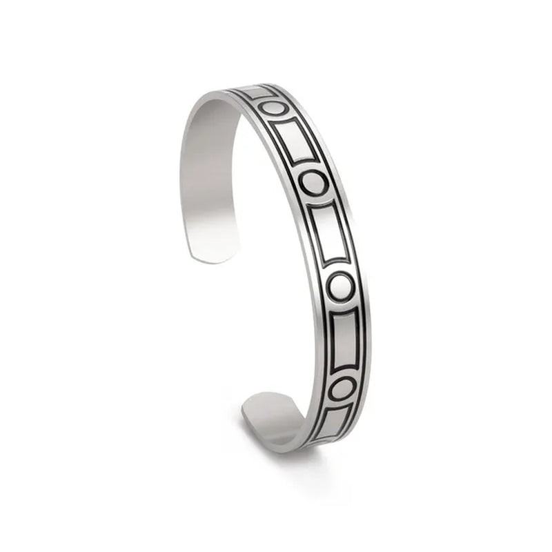 Triquetra Cuff Bangle for Women Men Stainless Steel Bracelet Jewelry Good Luck Protection Celtics Irish Knots