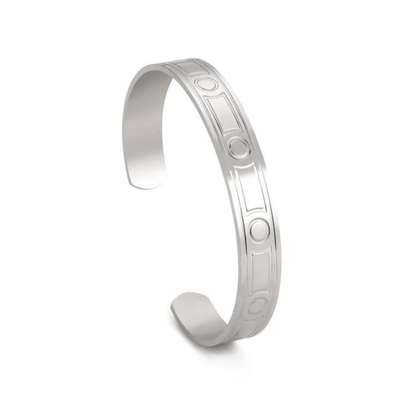 Triquetra Cuff Bangle for Women Men Stainless Steel Bracelet Jewelry Good Luck Protection Celtics Irish Knots