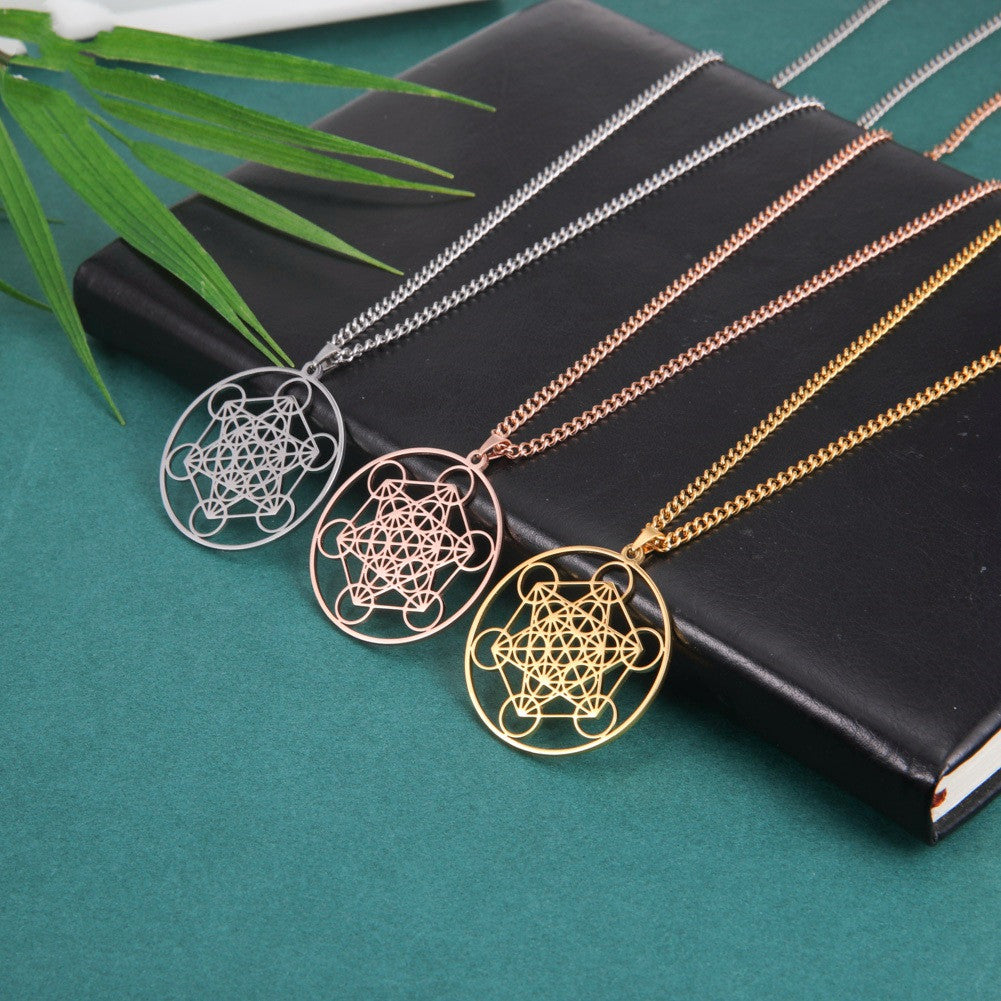 Metatron cube Sacred Geometry necklace - Balance and Harmony, Positive Energies, Sacred Knowledge