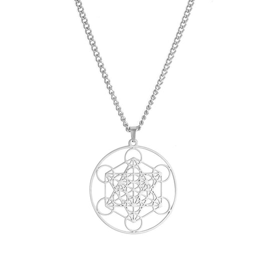 Metatron cube Sacred Geometry necklace - Balance and Harmony, Positive Energies, Sacred Knowledge
