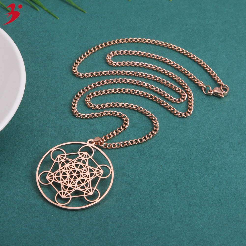 Metatron cube Sacred Geometry necklace - Balance and Harmony, Positive Energies, Sacred Knowledge