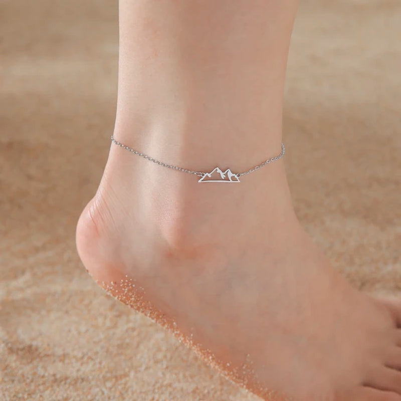 Walking Cat Ankle Bracelet Women Stainless Steel Anklet Summer Accessories Fashion Jewelry 