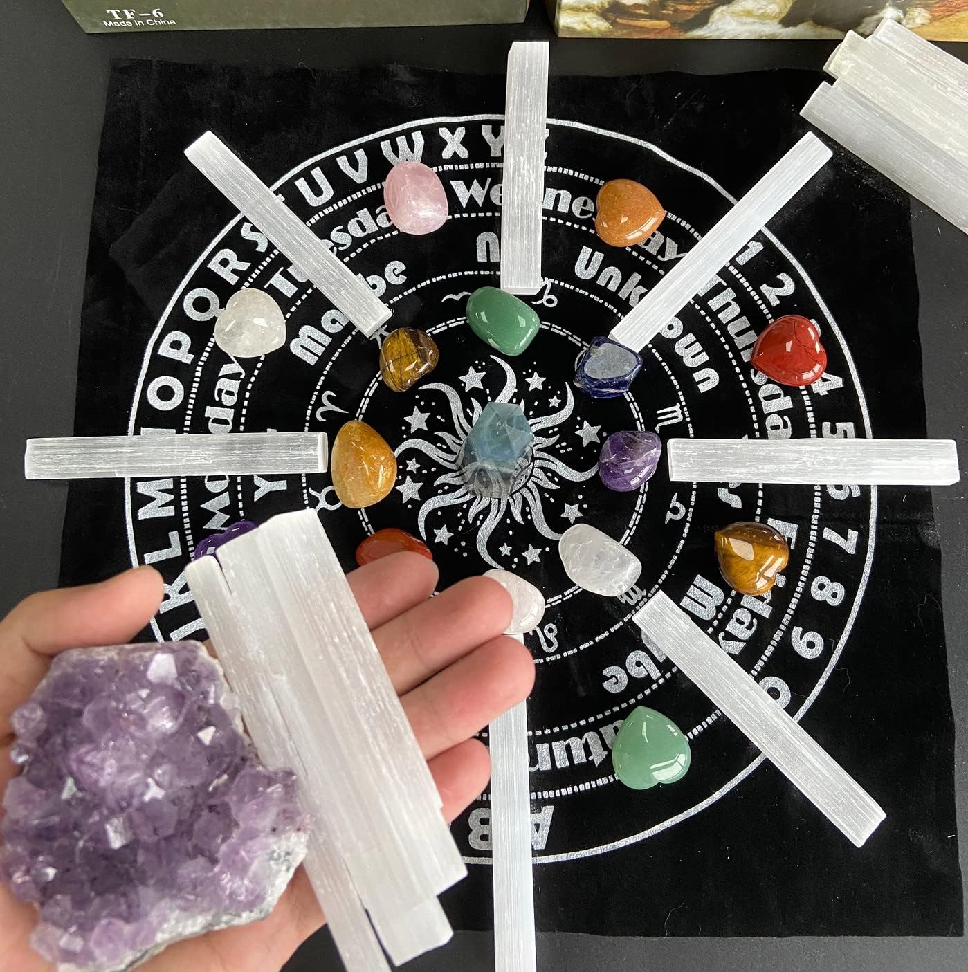 12 PCs Selenite Sticks Large Selenite Crystal Wands 4 inch White Raw Rough Crystals Bulk for Healing Reiki Metaphysical Energy Drawing Protection Wiccan Altar Supplies