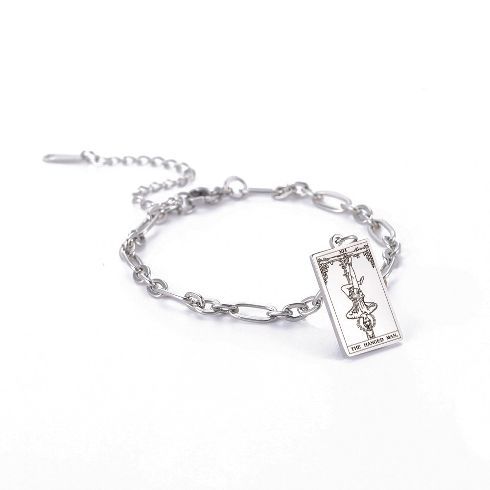 Esoterica Tarot Card Bracelets - Gold or Silver color with Adjustable oval link chain