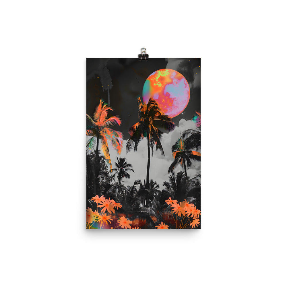 Moonlit Palms - Wall Art Poster