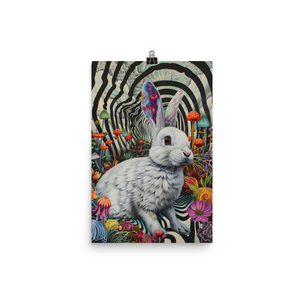 White Rabbit Wonderland - Wall Art Poster