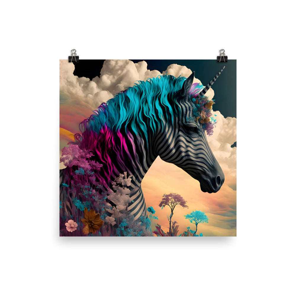 Surreal Unicorn - Wall Art Poster