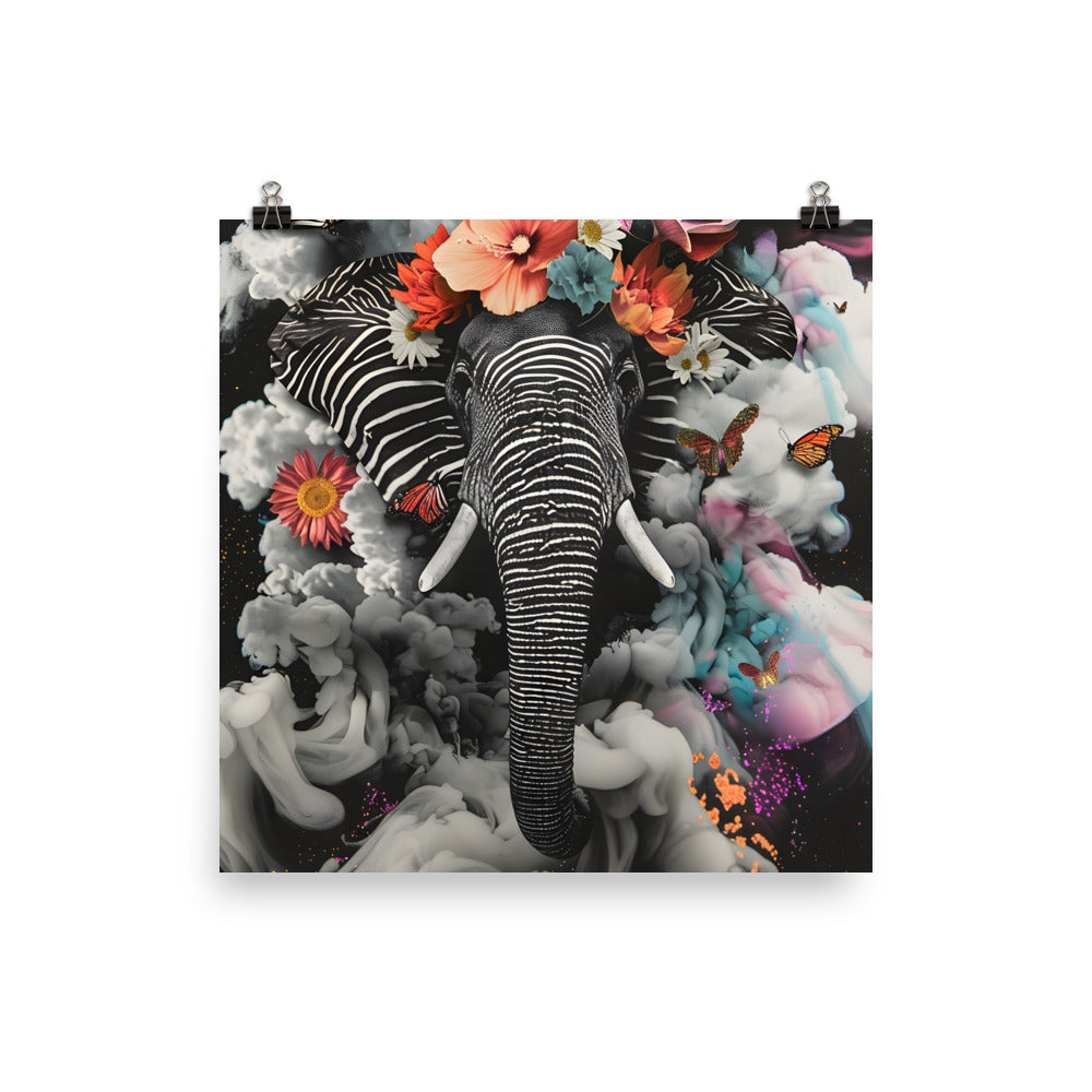 Ethereal Elephant - Wall Art Poster