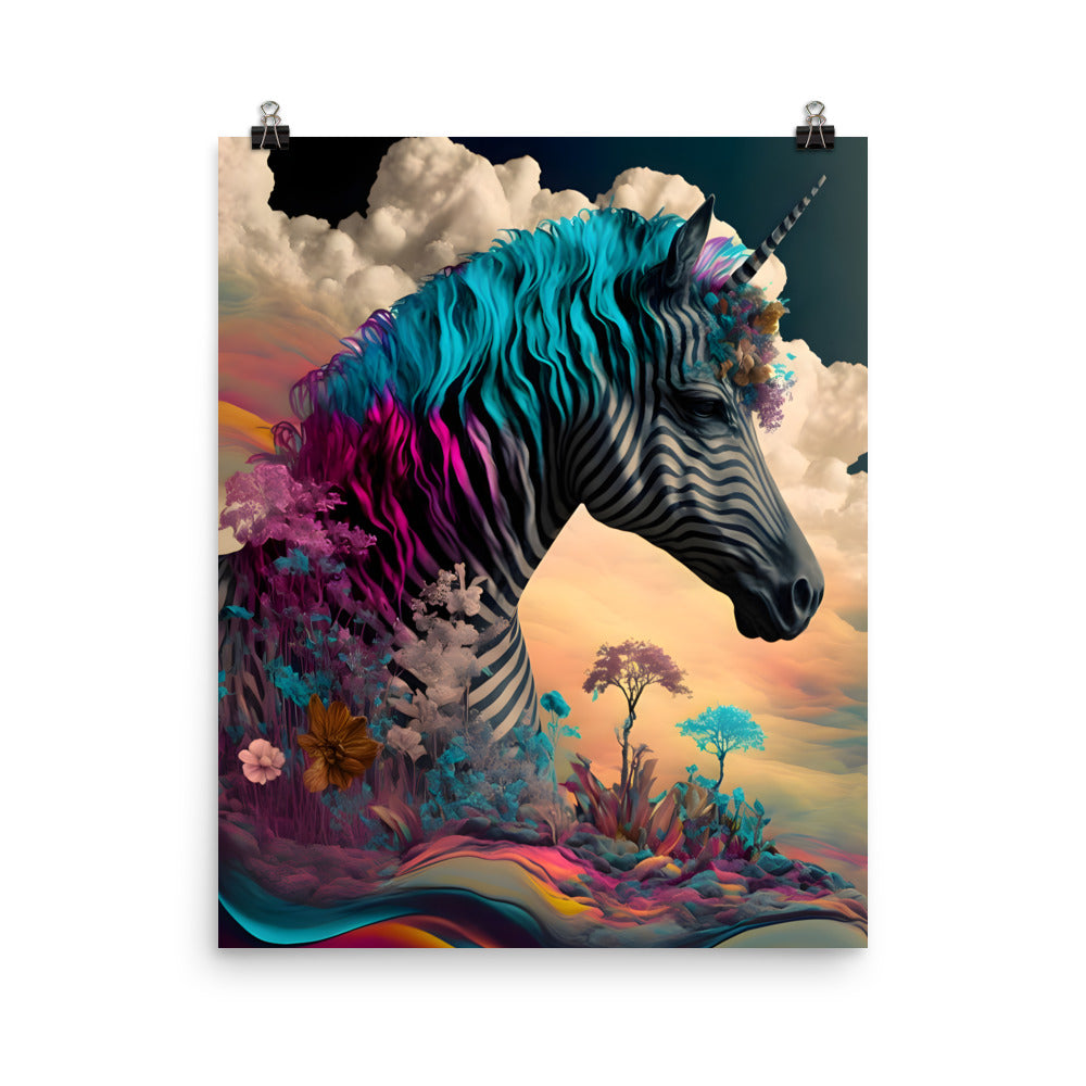 Surreal Unicorn - Wall Art Poster