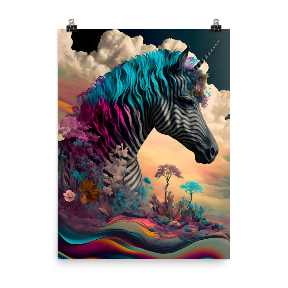 Surreal Unicorn - Wall Art Poster