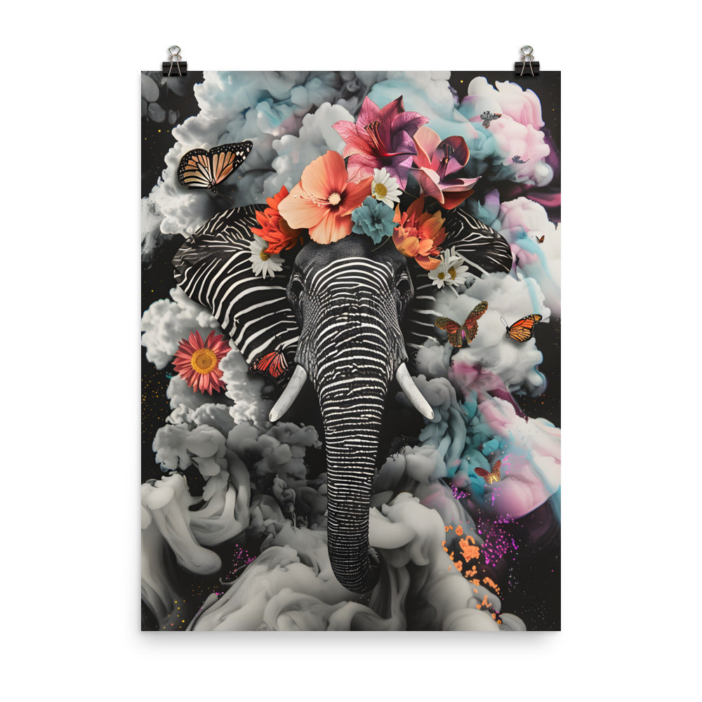 Ethereal Elephant - Wall Art Poster