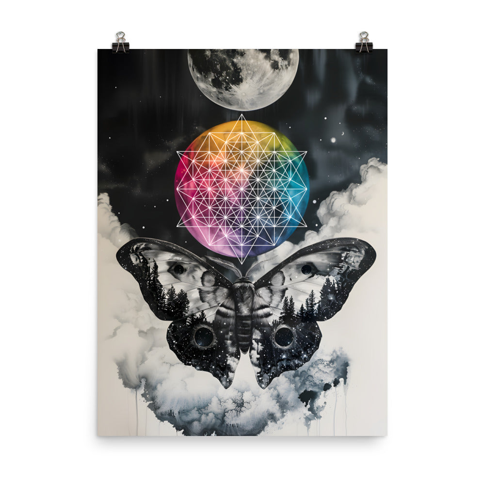 Colorful Side of the Moon - Wall Art Poster