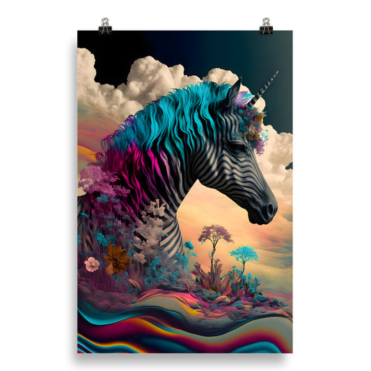 Surreal Unicorn - Wall Art Poster
