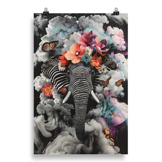 Ethereal Elephant - Wall Art Poster