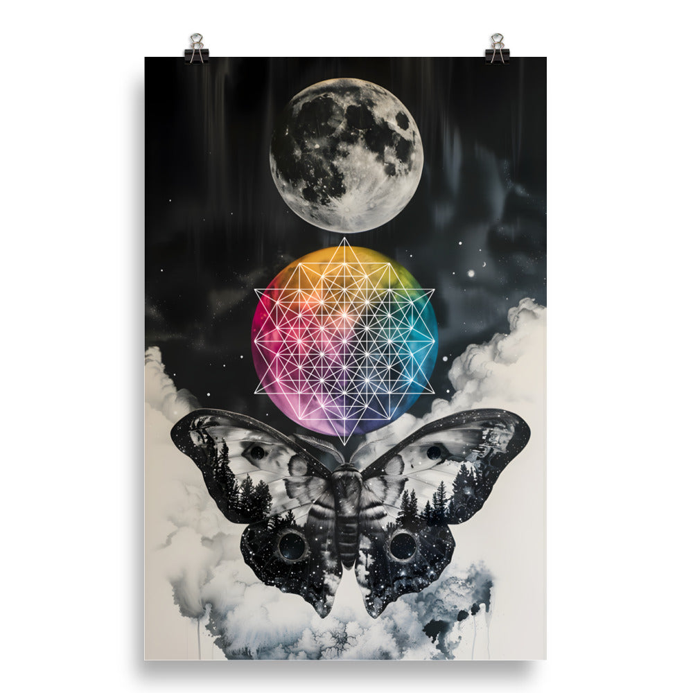 Colorful Side of the Moon - Wall Art Poster