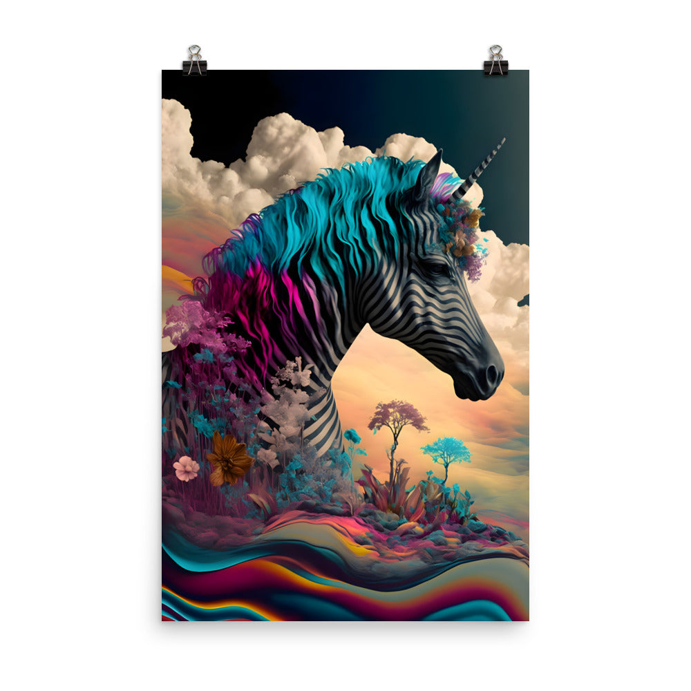 Surreal Unicorn - Wall Art Poster