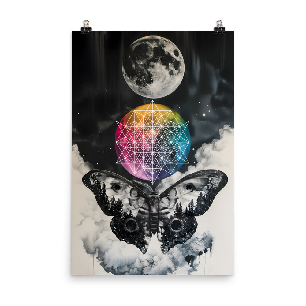 Colorful Side of the Moon - Wall Art Poster