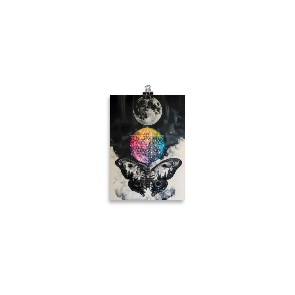 Colorful Side of the Moon - Wall Art Poster