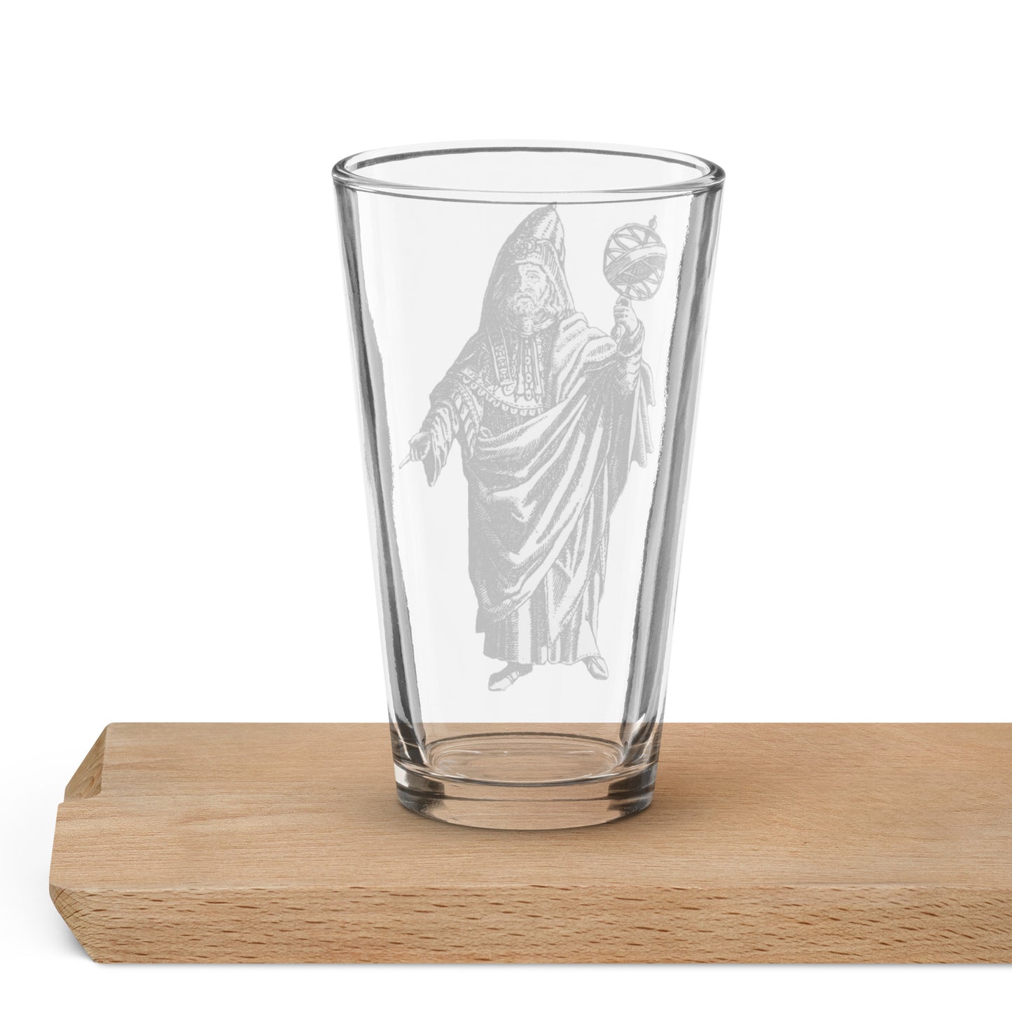 Hermes Trismegistus Shaker pint glass - Philosophers Glass - Esoteric Glass