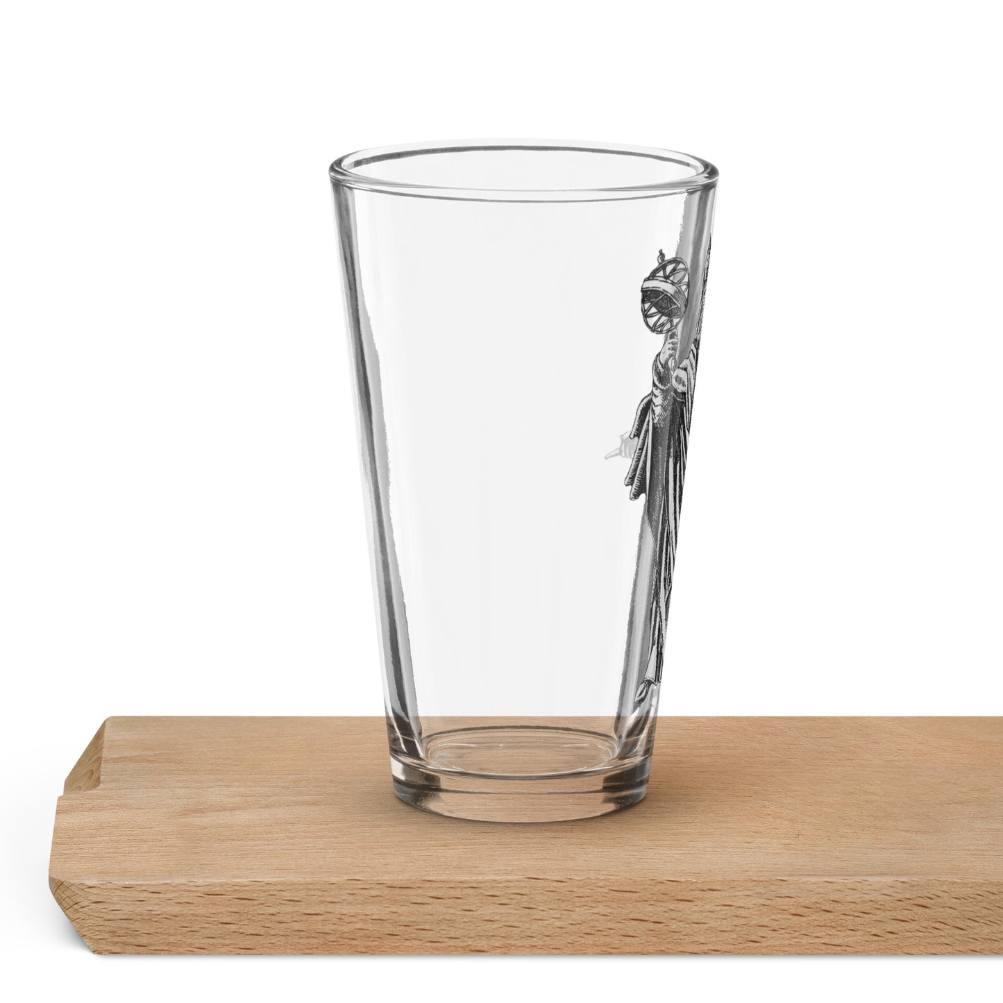 Hermes Trismegistus Shaker pint glass - Philosophers Glass - Esoteric Glass