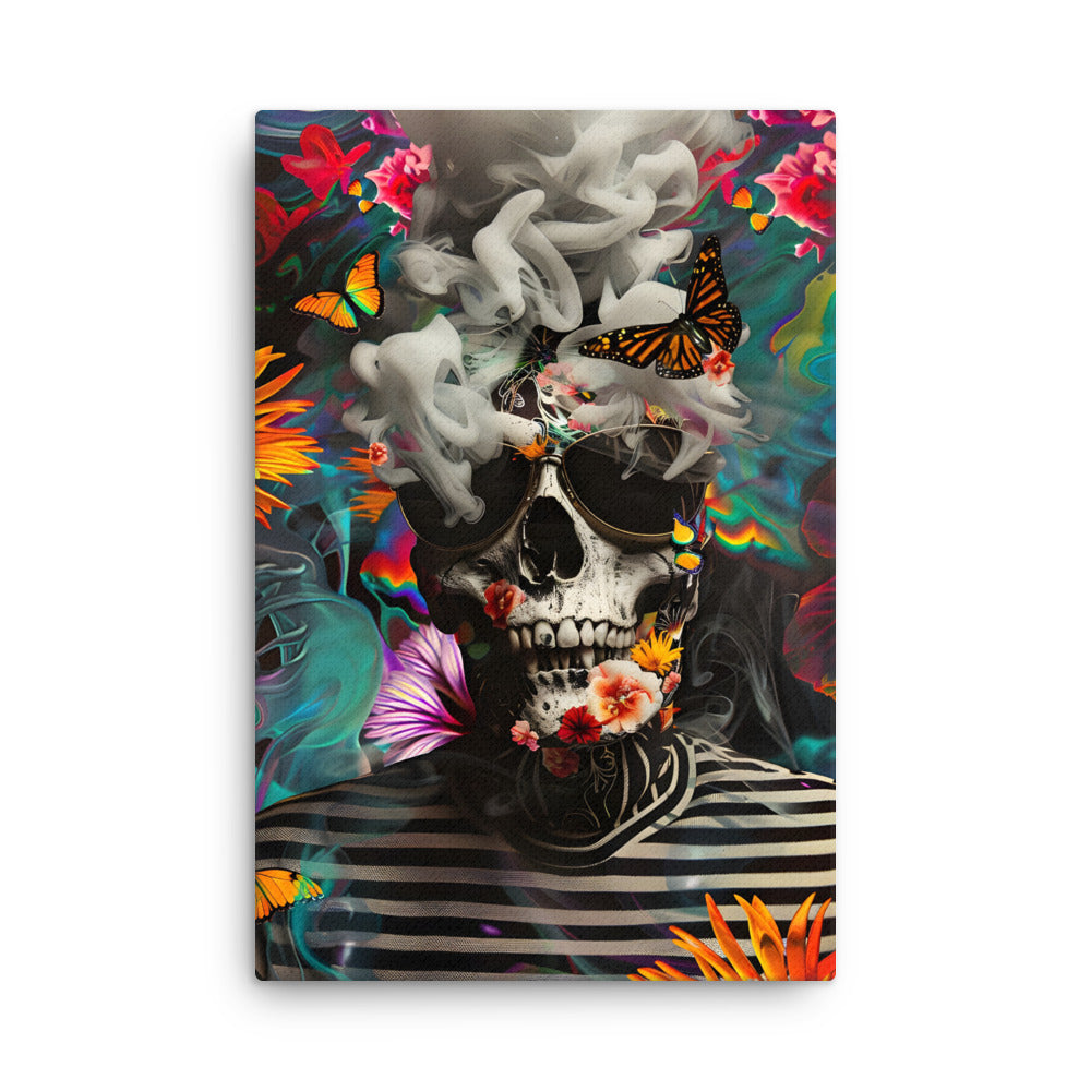 Bones & Blooms - Thin canvas - Wall Art