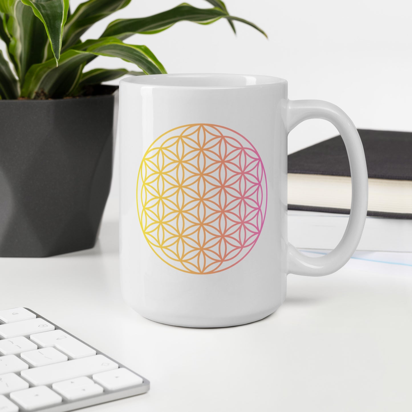 Flower of life - Seed of Life - Coffee mug - White glossy mug