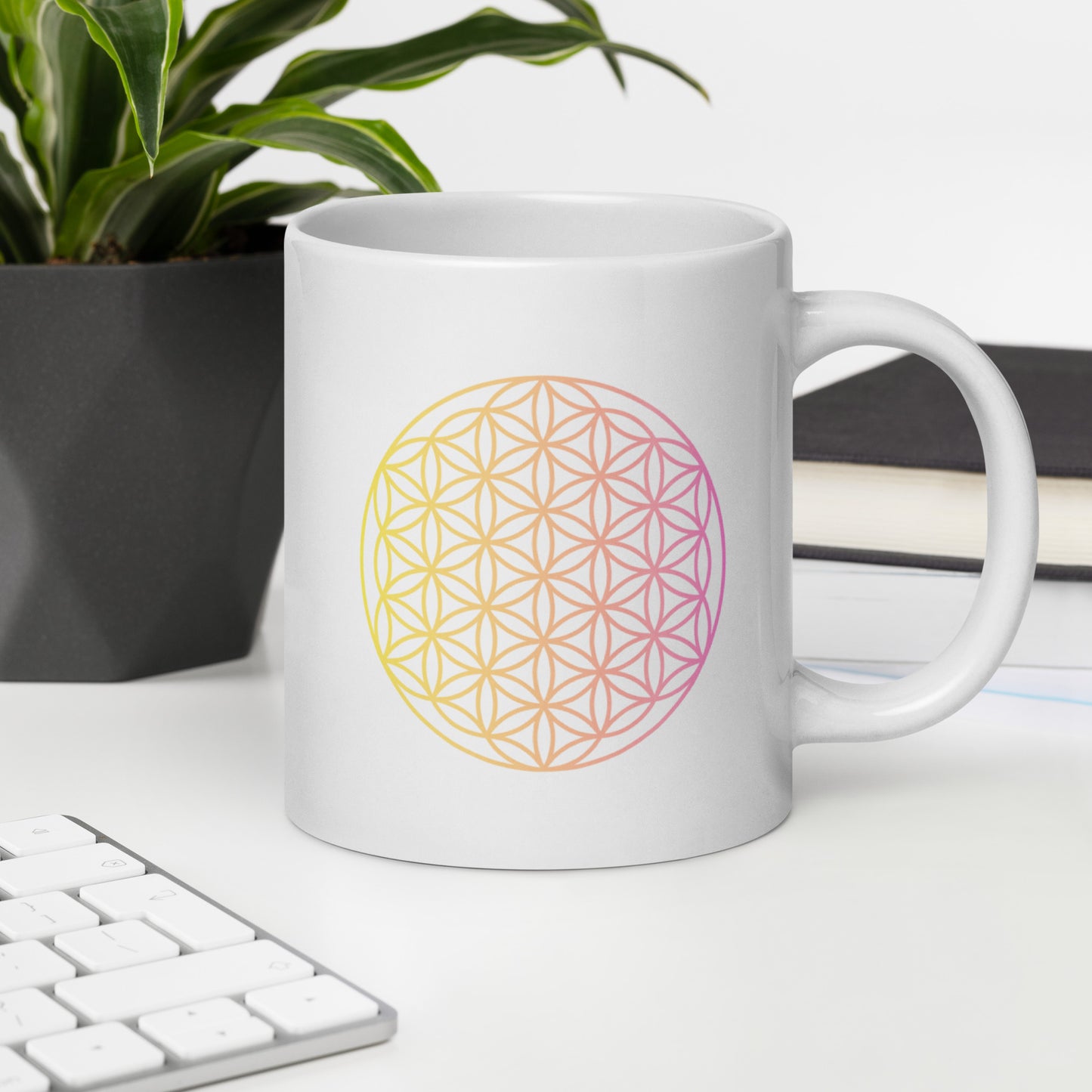 Flower of life - Seed of Life - Coffee mug - White glossy mug