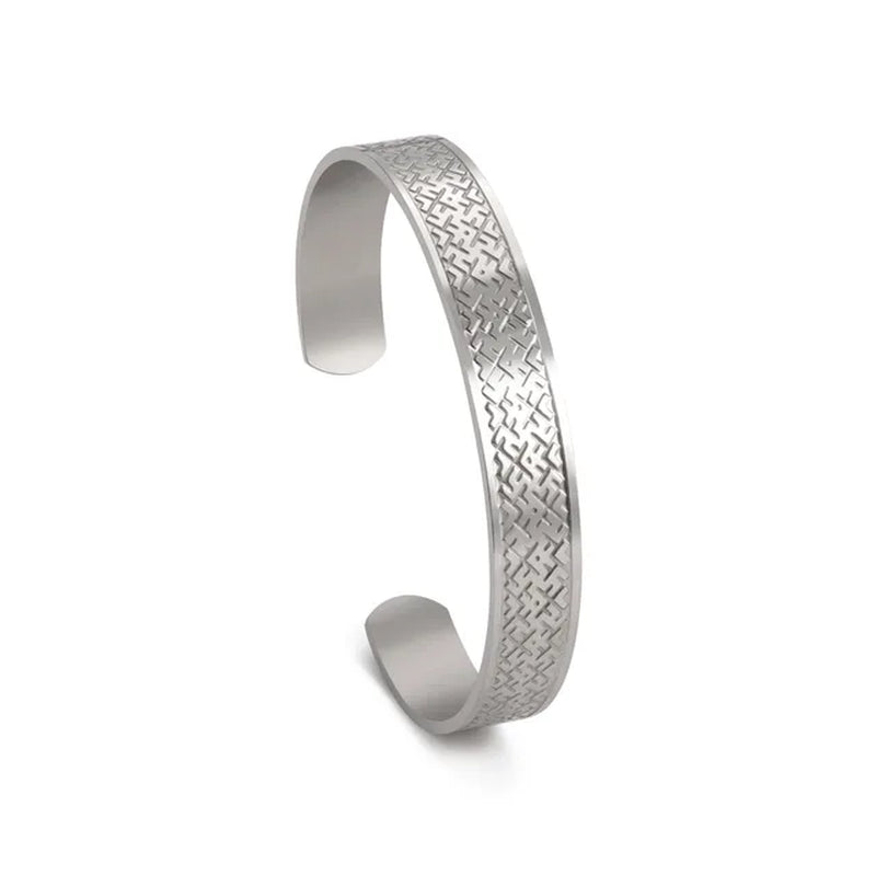 Triquetra Cuff Bangle for Women Men Stainless Steel Bracelet Jewelry Good Luck Protection Celtics Irish Knots 